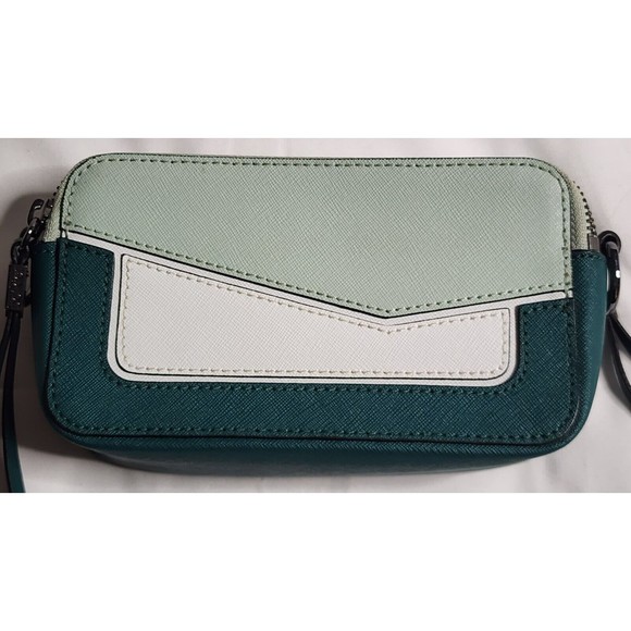 BOTKIER Cobble Hill Small Square CROSS BODY Emerald/Green Combo EuC - Picture 2 of 7